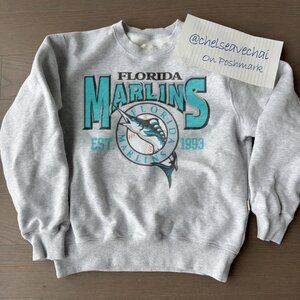 Vintage 90s MLB Florida Marlins Champions Sweatshirt, Florida Marlins Shirt Tee